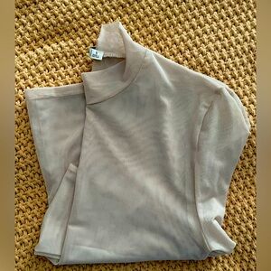 Net long sleeve crop top